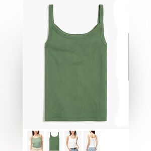 J Crew Army green tank top